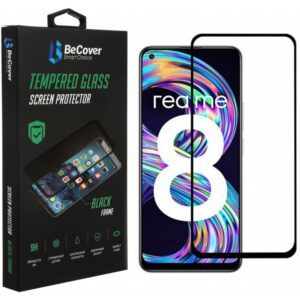 Защитное стекло для телефона BeCover для Realme 8 Black (706657)