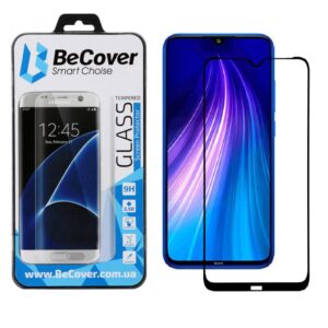 Защитное стекло для телефона BeCover для Xiaomi Redmi Note 8T, чёрный (704525)