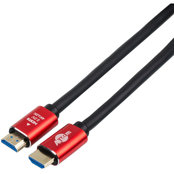 Кабель ATcom HDMI 10 м, красно-черный (24910)