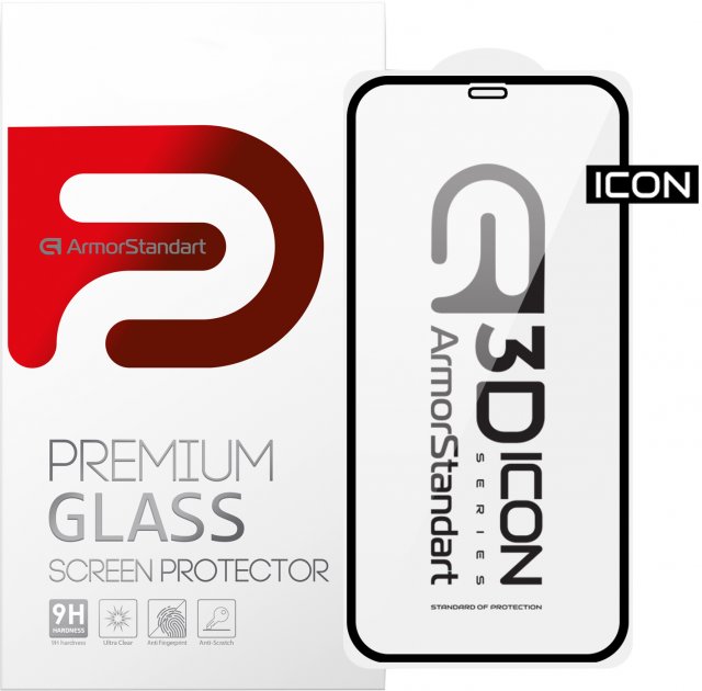 Защитное стекло для телефона ArmorStandart Icon 3D для Apple iPhone 11/XR, чёрного цвета (ARM55979-GI3D-BK)