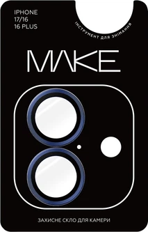 Захисне скло для камери MAKE Camera Glass Apple iPhone 17 Blue (MGC-AI17BL) — фото 2