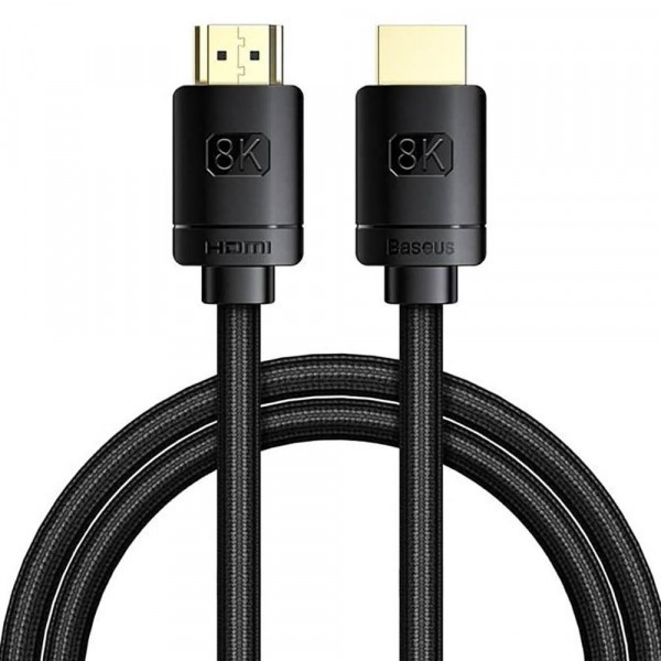 Кабель Baseus High Definition Series HDMI–HDMI 8K 1 м Чорний (CAKGQ-J01) — фото 1