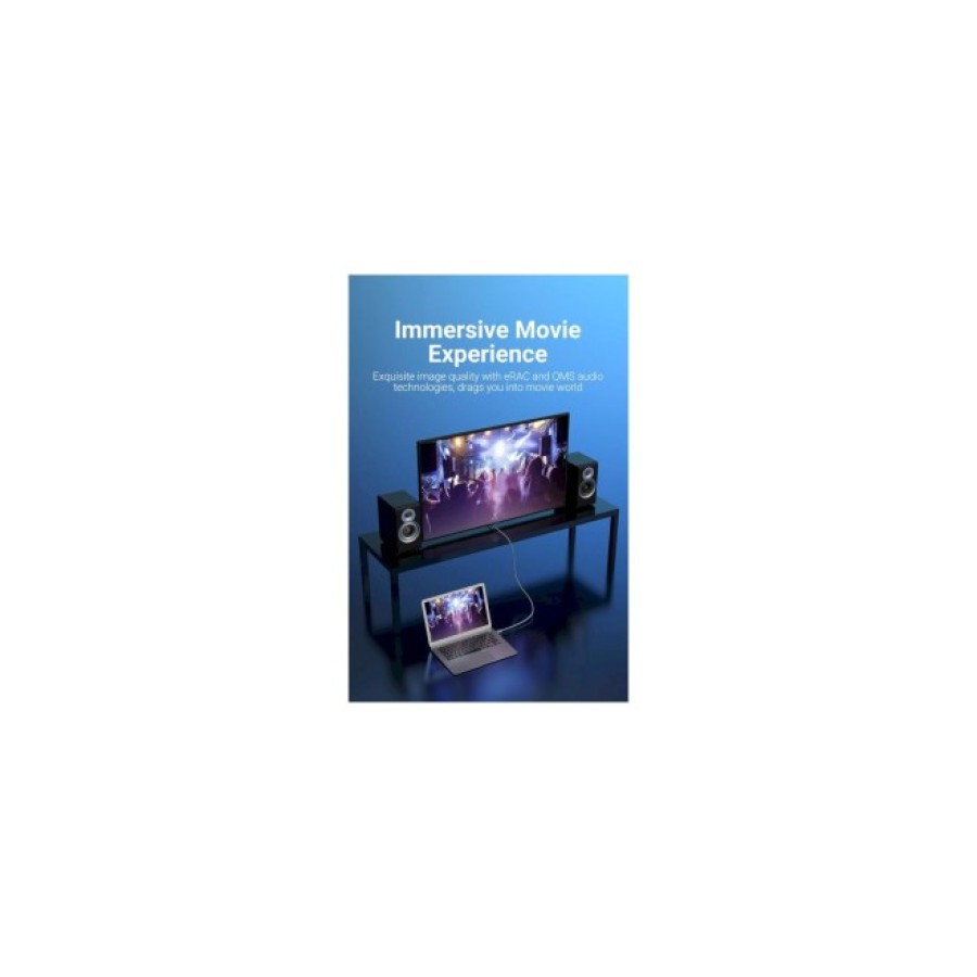 Кабель Vention HDMI 2.1 HDMI–HDMI 8K 1,5 м Сріблястий (ALCIG) — фото 2