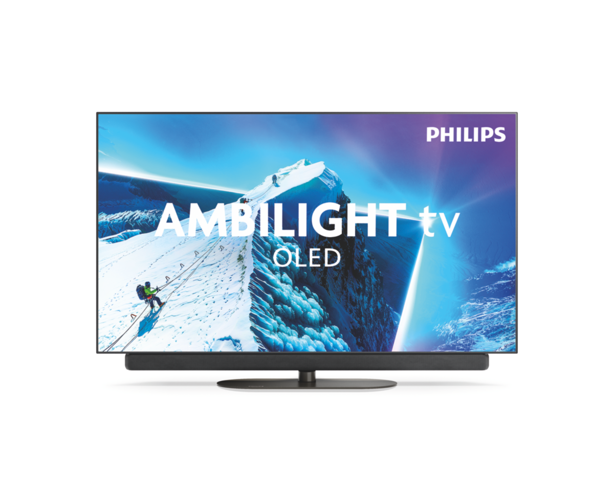 Телевізор Philips OLED Ambilight — вигляд спереду