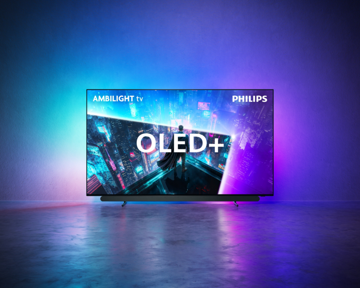 Телевізор Philips OLED Ambilight — вигляд в інтер’єрі