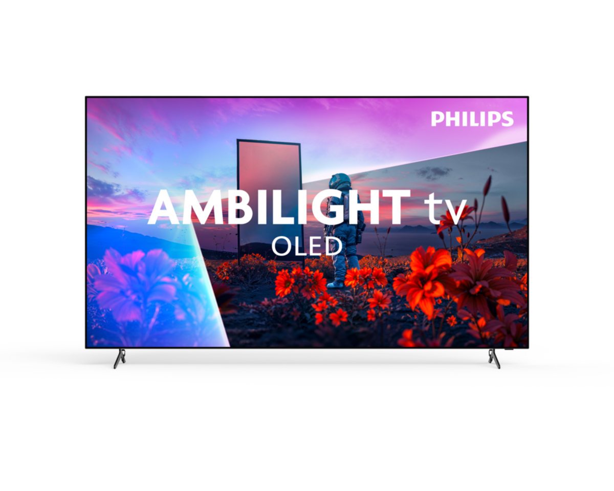 Телевізор Philips OLED Ambilight — вигляд в інтер’єрі
