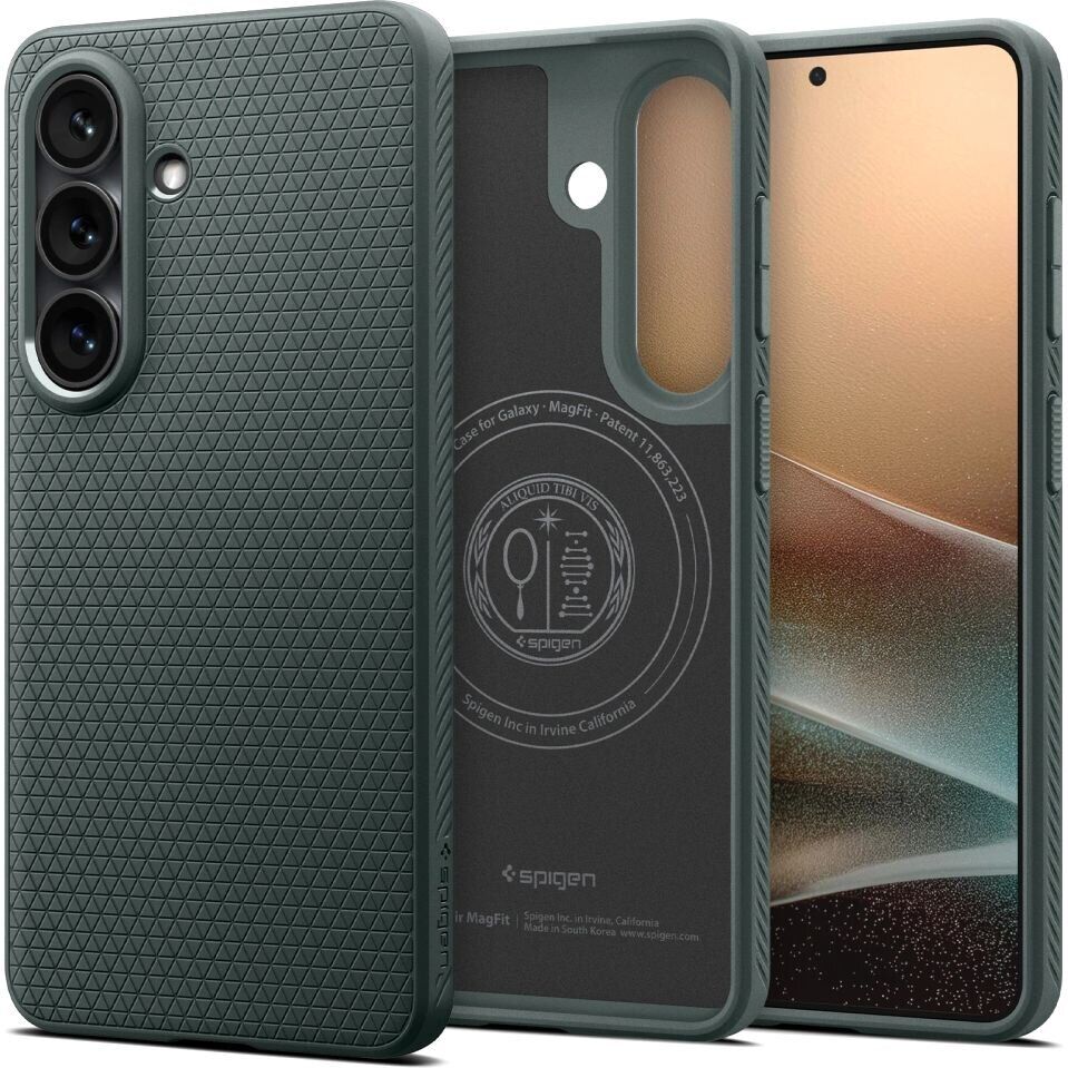 Чохол Spigen Liquid Air (MagFit) для Samsung Galaxy S26 Plus Abyss Green (ACS10706) — фото 2