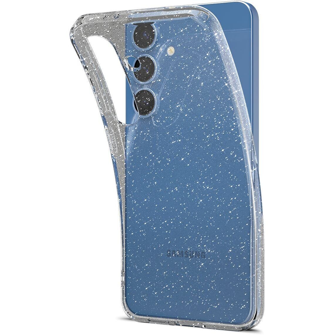 Чохол Spigen Liquid Crystal Glitter для Samsung Galaxy S25 Plus Crystal Quartz (ACS08976) — фото 3