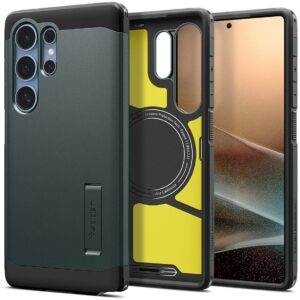 Чохол Spigen Tough Armor AI (MagFit) для Samsung Galaxy S25 Ultra Abyss Green (ACS08966) — фото 1