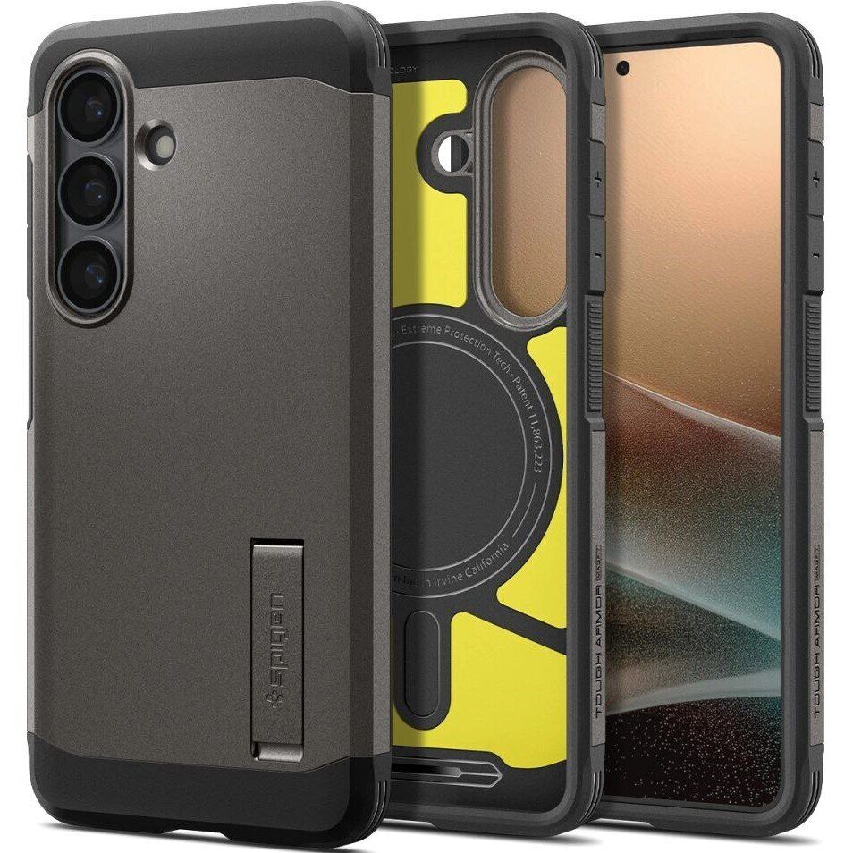 Чохол Spigen Tough Armor (MagFit) для Samsung Galaxy S26 Plus Gunmetal (ACS10714) — фото 1