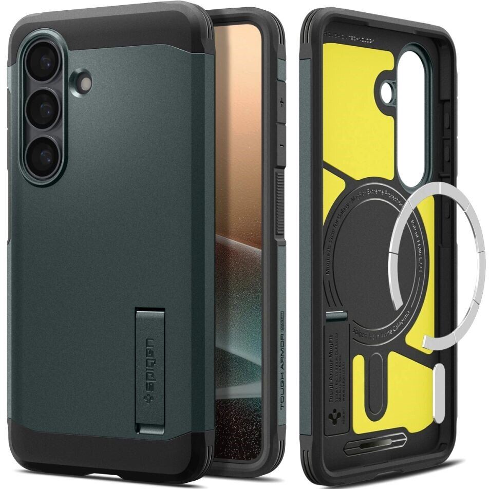 Чохол Spigen Tough Armor (MagFit) для Samsung Galaxy S26 Plus Abyss Green (ACS10715) — фото 2