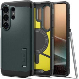 Чохол Spigen Tough Armor (MagFit) для Samsung Galaxy S26 Ultra Abyss Green (ACS10686) — фото 1