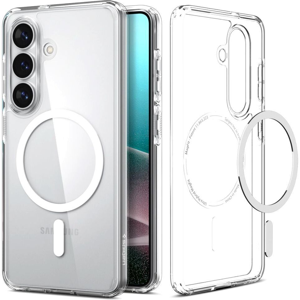 Чохол Spigen Ultra Hybrid (MagFit) для Samsung Galaxy S26 Clear / White (ACS10734) — фото 2