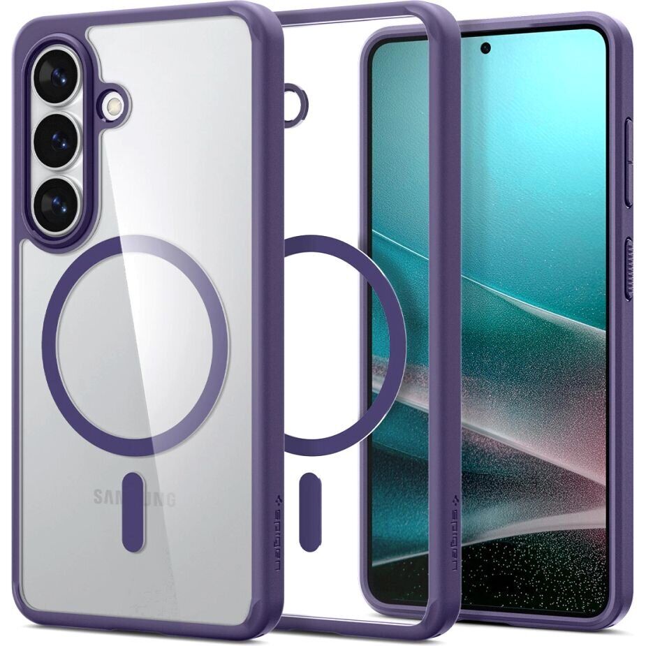 Чохол Spigen Ultra Hybrid (MagFit) для Samsung Galaxy S26 Deep Purple (ACS11220) — фото 1