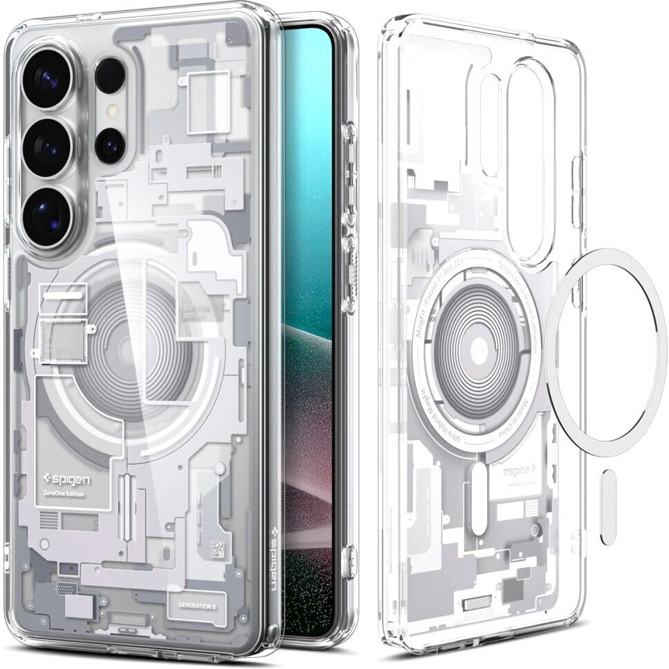 Чохол Spigen Ultra Hybrid Zero One (MagFit) для Samsung Galaxy S26 Ultra One White (ACS10683) — фото 2